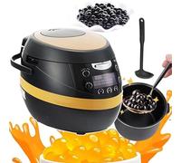 XRSMOU Cuiseur Boba Commercial,Cuiseur Automatique De Perles De Table,Écran Tactile Intelligent,pour Pudding,Sagou,Boules De Taro (8l)