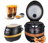 XRSMOU Machine Boba Maker,Cuiseur À Perles Commercial,Panneau De Commande Intelligent,Pot Intérieur Antiadhésif,pour La Cuisson des Perles,Sago (8l)