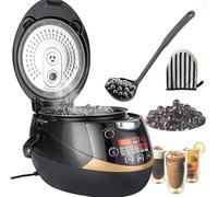 XRSMOU Pot Boba Commercial, Écran Tactile, Doublure Antiadhésive, Chauffage À Circulation Dimensionnelle, Garder Au Chaud, pour Le Thé Aux Perles