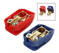 Xrten 1 Pair Bornes de Batterie de Voiture, Connecteur Batterie Rapide Clips Pince Connection - 12V/24V