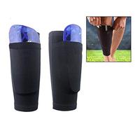 Xrten 1 Paire Manchons de Compression du Mollet Chaussettes de Soutien de Jambe, Chaussettes pour Protège-Tibias pour Football