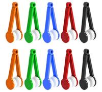 Xrten 10 Pcs Lunettes de Nettoyage Brosses, Lunettes de Soleil Outil Nettoyage, Portable Microfibre Brosse Lunettes Générique, Nettoyeur Lunettes, Lunettes de Nettoyage Outil