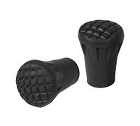 Xrten 12 pcs Capuchons de Protection pour Asphalte Tampon Bâtons de Trekking - Noir