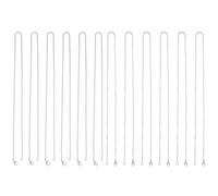 Xrten 12pcs Brins Chaîne de Collier en Argent, 60cm Chaine Argent Femme, Chaine Acier Inoxydable pour Pendentifs, Colliers, Bracelets, Bricolage, Fabrication de Bijoux