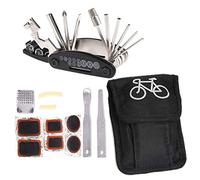 Xrten 16 en 1 Trousse d'outils de Vélo, Kit Réparation Vélo Pneu Outil Multifonction et Kit de Réparation pour Vélo
