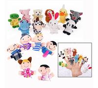 Xrten 16 Pièces Marionnettes à Doigts Noel, Marionnettes à Doigts Bebe Marionnette à Doigt pour Les Enfants Mignon Douce en Velours