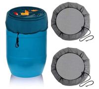 Xrten 2 Pcs Filet pour Citerne de Pluie Anti-Moustique - Protection de Baril Contre Les Feuilles et Les Moustiques