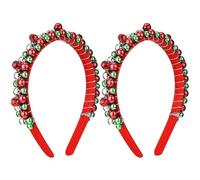 Xrten 2 Pcs Serre Tete Noel, Cheveux Cerceau pour Noël, Serre-Tête avec Clochette, Bandeau Noël, Serre Tete Noel Enfant, Décorations de Noël pour Enfants Et Adultes