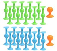 Xrten 22 Pcs Sucker Toys, Jeu Ventouse, Pop Sucker, Jouet À Ventouse en Silicone, Fléchettes Pop Sucker, pour Enfants et Adultes Jouets de Ventouse Pop Fléchettes