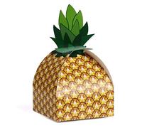 Xrten 24 pcs Ananas Candy Boîtes à Dragées Boîte Cadeau Fait à la Main pour Décoration de Mariage Fêtes Baptême Naissance