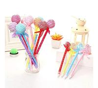 Xrten 24PCS Stylos à Bille, Stylo Lollipop Bleu pour Cadeau d'Anniversaire Recompense Enfant Anniversaire