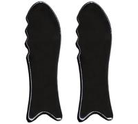 Xrten 2pcs Gua Sha, Gua Sha Visage, Buffalo Horn Gua Sha Planche à Outils de Massage, Guasha pour Visage, Outil de Massage Facial, Gua Sha Visage pour Hommes & Femmes Soins