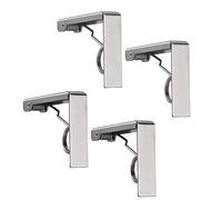Xrten 4 Pcs Pinces à Nappe Ensemble de Acier Inoxydable Nappe Clips Anti-Glissant, Fixe-Nappe à Ressort