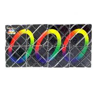 Xrten 8 panneaux 3 anneaux - Puzzle pliable Magic Cube Twisty - Jouet magique noir - Pour enfants, adolescents, adultes