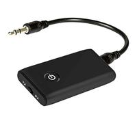 Xrten Adaptateur Bluetooth 5.0 émetteur,3,5 mm Jack Adaptateur,2-en-1 sans fil Récepteur Bluetooth,pour PC/TV/système audio Casque MP3/MP4 Haut-parleur HiFi Radio