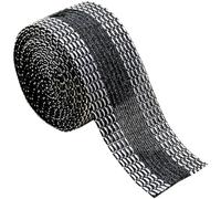 Xrten Bande de Pantalon 10 Mètres D'autocollants Latéraux de Traction de Vêtements Coupe Libre Pieds de Short Autocollants Bande Elastique Couture (Noir)