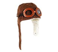 Xrten Chapeau Bebe Hiver Bonnet Aviateur Pilote Earflap Chapeaux Déguisement (Café)