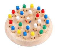 Xrten Échecs de Mémoire pour Enfant, Jeu de Societe Enfant, Jeux de Mémoire en Bois, Jouets Educatifs pour Enfants et Adultes