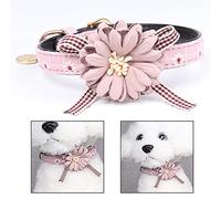 Xrten Fleur Collier de Chien Décoratif Réglable Collier pour Petits Chats Chiens