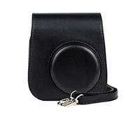 Xrten Housse Compatible pour Fujifilm Mini 11 avec Poche pour Accessoires et Sangle Réglable - Noir
