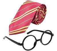 Xrten Kit d'Accessoires pour Déguisement Halloween, Lunettes Cravate Déguisement pour Enfants Cosplay