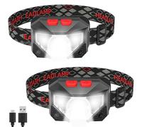 Xrten Lampe Frontale, Lampe Frontale LED Ultra Puissante, Lampe Frontale Rechargeable, Lampe LED Rechargeable, 8 Modes D'éclairage, IPX5 Étanche pour Camping/Pêche/Cyclisme