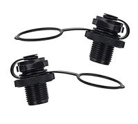 Xrten Lot DE 2 Valves d'Air Adaptateur de Soupape Bouchons Pour Bateau Gonflable De Kayak, Noir