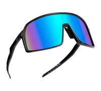 Xrten Lunette de Cyclisme Polarisées, Lunettes de Soleil De Sport Polarisées, Protection UV400, Lunette de Velo Homme, Lunette pour Vélo/Moto/Pêche/Ski