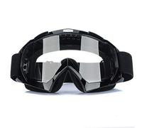 Xrten Lunettes de Protection Masque de Visage Incassable Anti-UV, Lunettes Clair pour Moto Cross Goggle-Noir