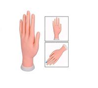 Xrten Modèle de Pratique à Ongles, Practice Manicure Nails Main et Pratique Flexible Mannequin à Ongles