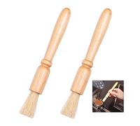 Xrten Moulin à café Brosse de Nettoyage Bois, 2Pcs Brosse à Café Brosse de Nettoyage pour Machines à Expresso