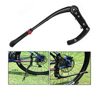 Xrten Réglable en Alliage d'aluminium de Vélo Béquille Latérale, Robuste, Support pour VTT (Noir)