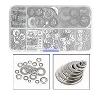 Xrten Rondelles INOX, 360Pcs Rondelles Metal pour L'étanchéité des Vis Bagues D'étanchéité-Livré avec Boîte Professionnel