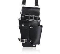 Xrten Salon Styliste Outils de Coiffure Ceinture Sac, Ciseaux de Coiffure - Sac à Main Cuir pour Ranger des Qutils de Barbier, Noir