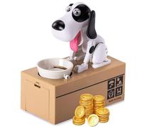 Xrten Tirelire Chien Affamé, Tirelire en Forme de Chien Affamé, Tirelire Jouet À Croquer, Tirelire Electronique Enfant pour Enfants d'anniversaire Cadeau de Noël