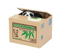 Xrten Tirelire Panda Enfant, Tirelire Voleur de Piece Monnaie Design Cute Animal Volent l'argent Sauver Cents Coins Cadeau