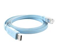xruc Câble Console USB vers RJ45 pour Cisco avec Puce FT232, 1.8 M | Console USB Ethernet pour Routeurs Commutateurs, avec Puce FT232 1.8M, Kompatibel mit Windows Mac OS Linux, 1.8 M