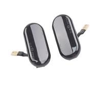 XRUKGUO Clignotants Latéraux Feu Clignotant Dynamique À LED Pour 350Z Z33 Pour Navara D40 Pour Cube Pour Pathfinder R51 Pour Qashqai J10(Dynamic Smoked)