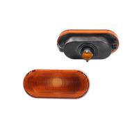 XRUKGUO Clignotants Latéraux Feux De Position Latéraux Clignotants Feux D'avertissement Boîtier Pour SEAT Pour Ibiza 6L Pour Cordoba Pour Toledo Pour Leon 1M 1993 1994-2008(Yellow Lens)