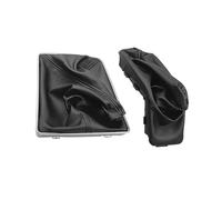 XRUKGUO Couvre Pommeau De Vitesse Pommeau Levier Vitesses 5/6 Rapports Soufflet Étui Cuir PU Pour Opel Pour Astra III H 1.6 Pour Vauxhall 2004 2005 2006 2007-2010(HandBrake and Boot)