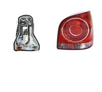 XRUKGUO Feu Antibrouillard Pour VW Pour Polo 2006 2007 2008 2009 2010 Feu Antibrouillard Feu Arrière Voiture Pare-chocs Arrière Frein Stop Assemblage Automatique Avec Ampoules(Red Only Right)