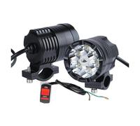XRUKGUO Phare LED Universel Pour Moto 6 Pouces Projecteur Auxiliaire Supplémentaire Lampe D'assemblage Faro Avec Spot Lumineux Moto Feux