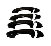 XRUKGUO Poignée Tirage Du Hayon Arrière Pour Skoda Pour Octavia Pour A7 2014-19 Autocollant Voiture Chrome Noir Argent Poignée Porte Extérieure Moulage Couverture Garniture