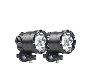 XRUKGUO Projecteur De Phare LED Universel Pour Moto 60W Lampe Auxiliaire Supplémentaire À Assembler Faro Avec Spot Lumineux Moto Feux
