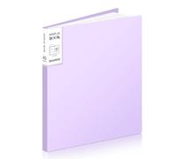 XRUNMIX Portfolio d'art 22,9 x 30,5 cm, 40 pochettes (capacité de 80 pages) avec protège-feuilles transparentes, dossier de présentation pour œuvres d'art, documents, photos (lavande)