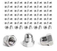 XRVRILE 100 Pièces Écrous Borgnes M6 en Acier Inoxydable 304, Écrous Hexagonaux avec Capuchon, Écrous M6 Inox avec Boîte de Rangement