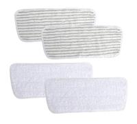 XRVRILE 4 Pièces Housse De Balai Pour Vileda Steam Plus XXL, Lingettes De Rechange, 2 Chenille 2 Rayées, Lavables Et Réutilisables