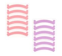 XRVRILE 6 paires pad rehaussement de cils, kit rehaussement de cils en silicone, empêche les cils de rebondir, accessoires réutilisables pour lash lift, rose et violet