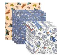 XRVRILE 9 Pièces Bee Wrap, Emballage Cire d'Abeille Réutilisable, Wrap à la Cire d'Abeille pour Aliments, Film Alimentaire Écologique Sans Plastique pour Pain Sandwich Cuisine