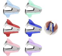 XRVRILE Arrache Agrafe Lot 6 Pièces Retire Agrafe Enleve Agrafe Detache Agrafe Outil Bureau Metal Ergonomique, Retire Agrafe Papier Professionnel Pour Bureau Ecole Maison Confort Durable